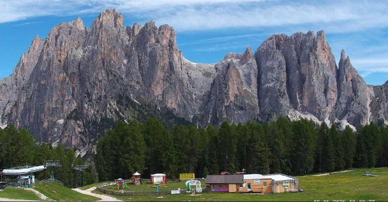 Webcam Vigo di Fassa-Pera-Ciampedie - Vigo - dirupi di Larsech