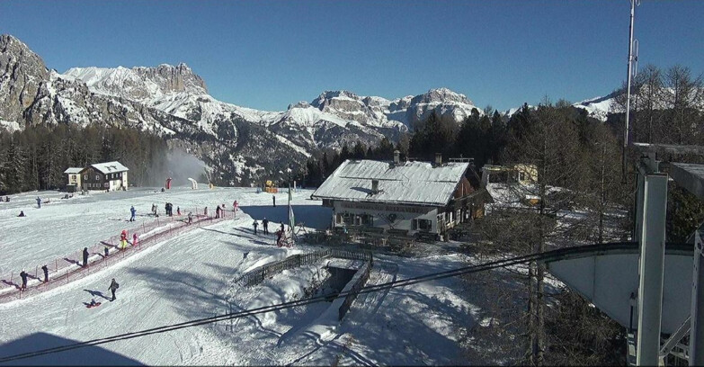 Webcam Vigo di Fassa-Pera-Ciampedìe - Vigo - verso Sassolungo e Pordoi