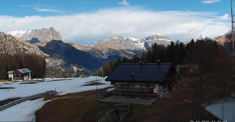 Webcam Vigo di Fassa-Pera-Ciampedie - Vigo - verso Sassolungo e Pordoi
