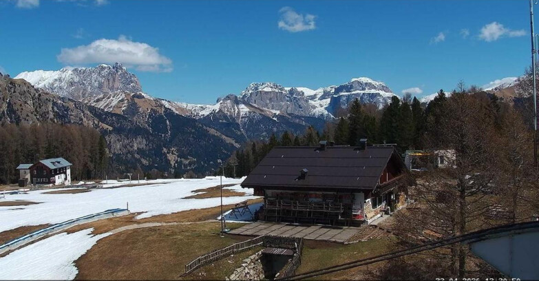 Webcam Vigo di Fassa-Pera-Ciampedìe - Vigo - verso Sassolungo e Pordoi