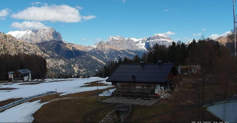 Webcam Vigo di Fassa-Pera-Ciampedìe - Vigo - verso Sassolungo e Pordoi