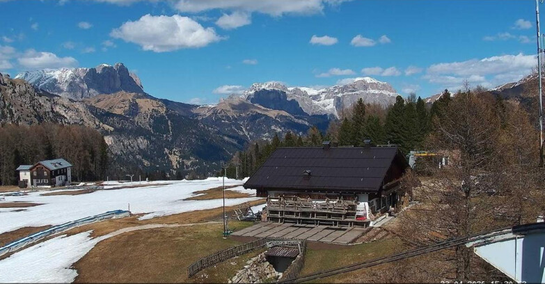Webcam Vigo di Fassa-Pera-Ciampedìe - Vigo - verso Sassolungo e Pordoi