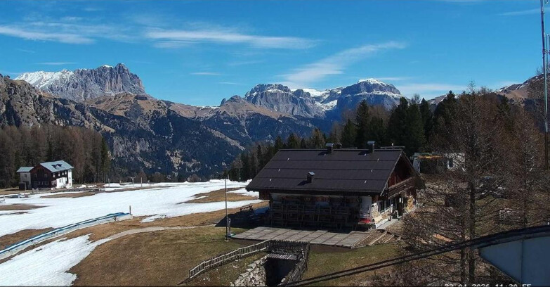Webcam Vigo di Fassa-Pera-Ciampedìe - Vigo - verso Sassolungo e Pordoi
