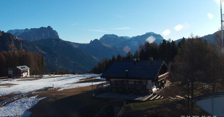 Webcam Vigo di Fassa-Pera-Ciampedìe - Vigo - verso Sassolungo e Pordoi