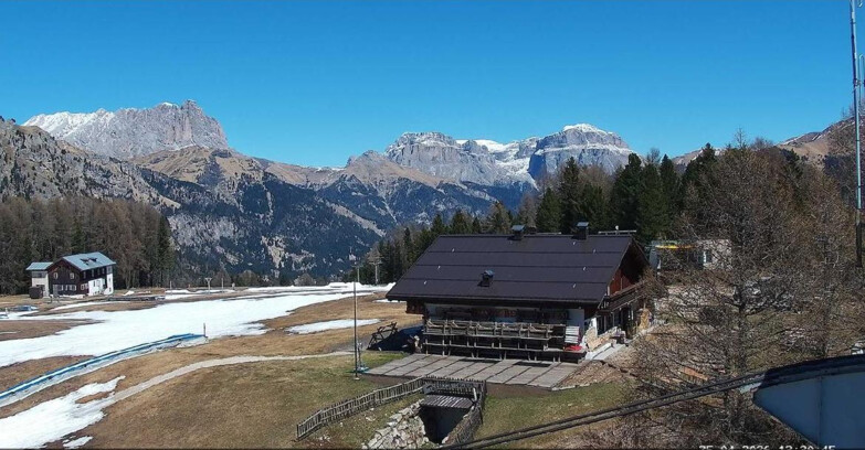 Webcam Vigo di Fassa-Pera-Ciampedie - Vigo - verso Sassolungo e Pordoi