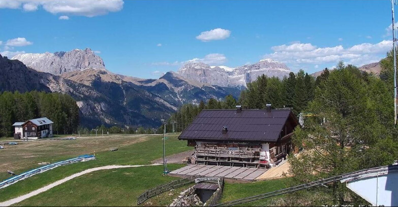 Webcam Vigo di Fassa-Pera-Ciampedie - Vigo - verso Sassolungo e Pordoi