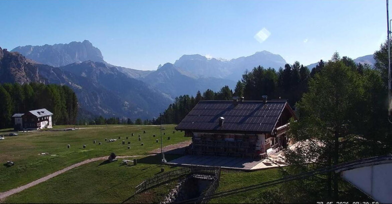 Webcam Vigo di Fassa-Pera-Ciampedìe - Vigo - verso Sassolungo e Pordoi