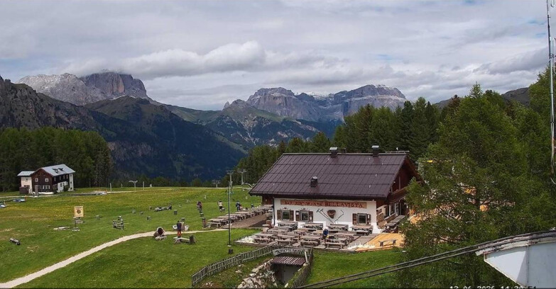 Webcam Vigo di Fassa-Pera-Ciampedìe - Vigo - verso Sassolungo e Pordoi