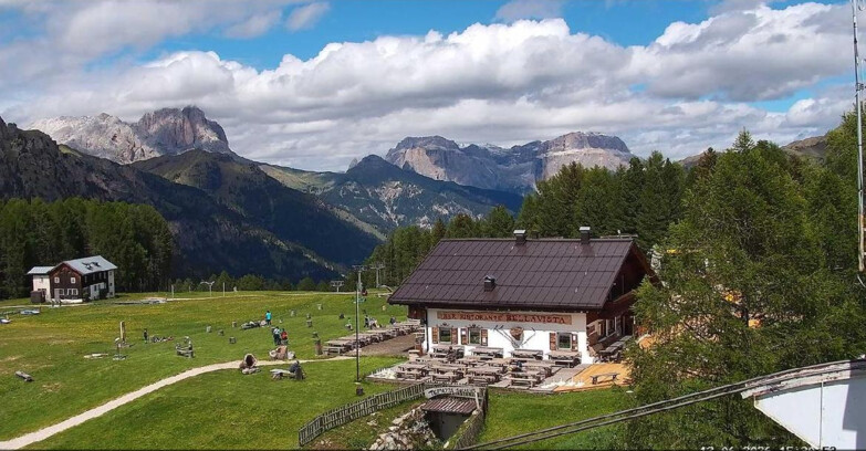Webcam Vigo di Fassa-Pera-Ciampedìe - Vigo - verso Sassolungo e Pordoi