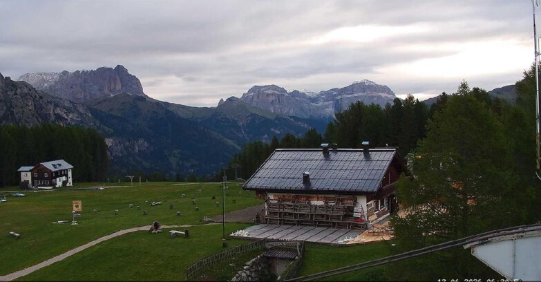 Webcam Vigo di Fassa-Pera-Ciampedìe - Vigo - verso Sassolungo e Pordoi