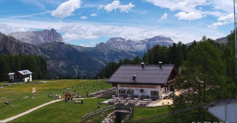 Webcam Vigo di Fassa-Pera-Ciampedie - Vigo - verso Sassolungo e Pordoi