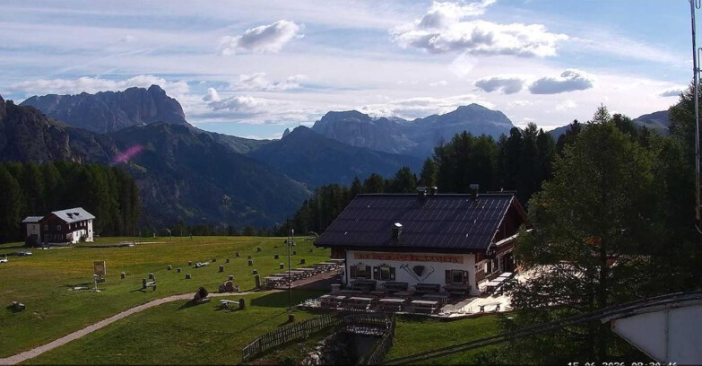 Webcam Vigo di Fassa-Pera-Ciampedie - Vigo - verso Sassolungo e Pordoi