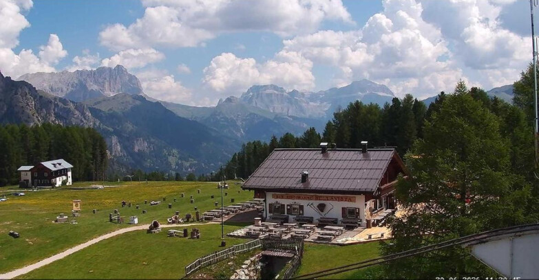 Webcam Vigo di Fassa-Pera-Ciampedie - Vigo - verso Sassolungo e Pordoi